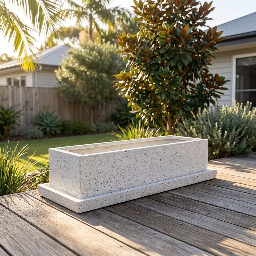 Terrazzo Trough Saucer - Various sizes available
