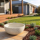 Terrazzo Wok Bowl - Various sizes available - Paperbark Half