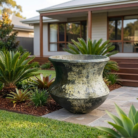 Thai Limestone Cauldron - 105 x 83cm