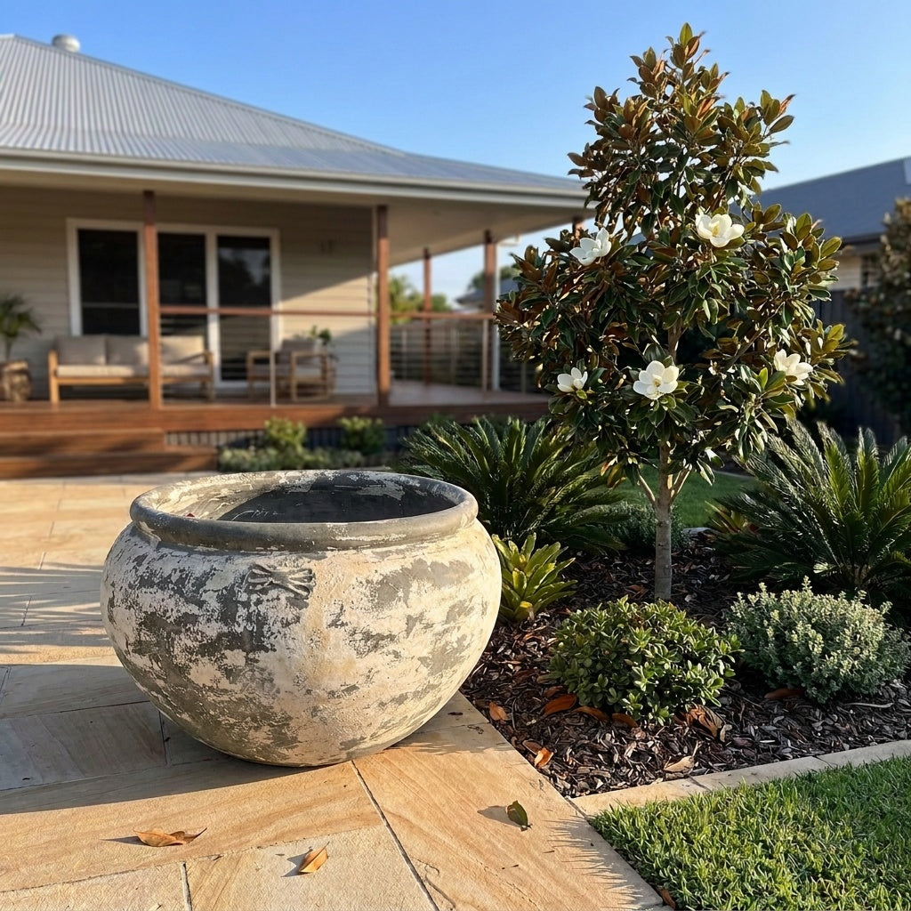 Thai Limestone Stella Bowl - 115 x 70cm
