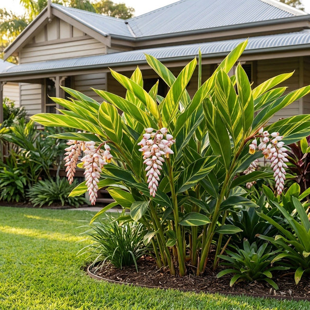Variegated Shell Ginger (Alpinia zerumbet)