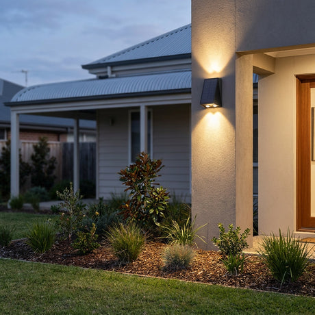 Wedge Up and Down Solar Wall Light